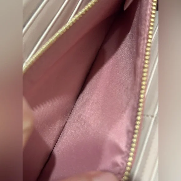 **SOLD**MCM PINK FLAP WALLET WITH CROSSBODY CHAIN - Picture 4 of 10